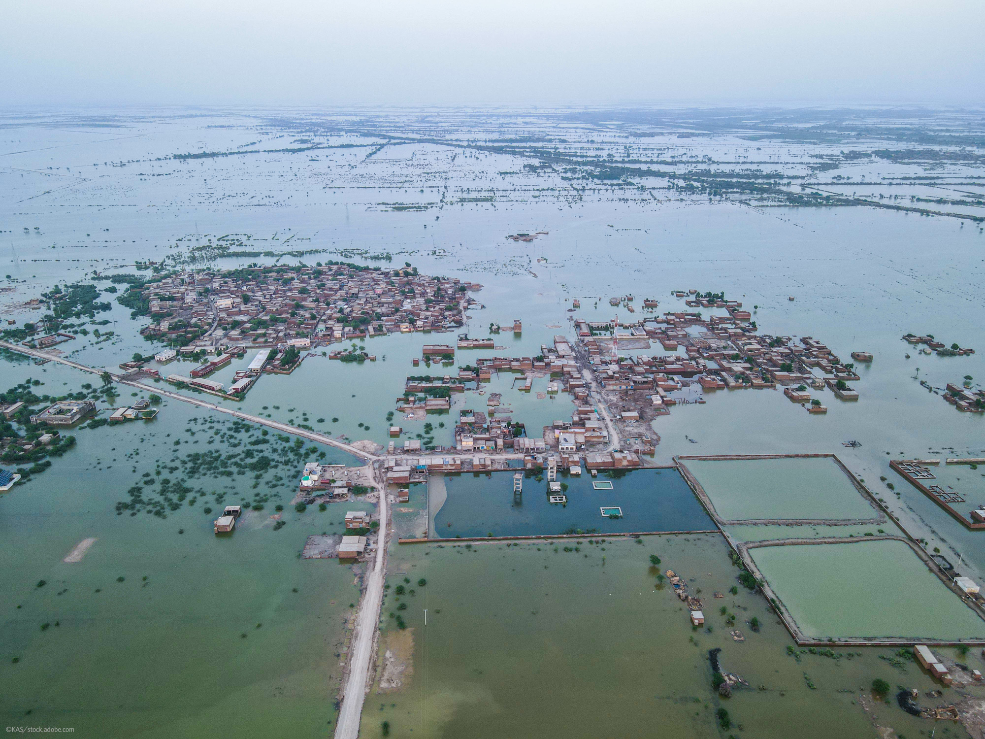 Überschwemmte Gebiete in Pakistan 2022